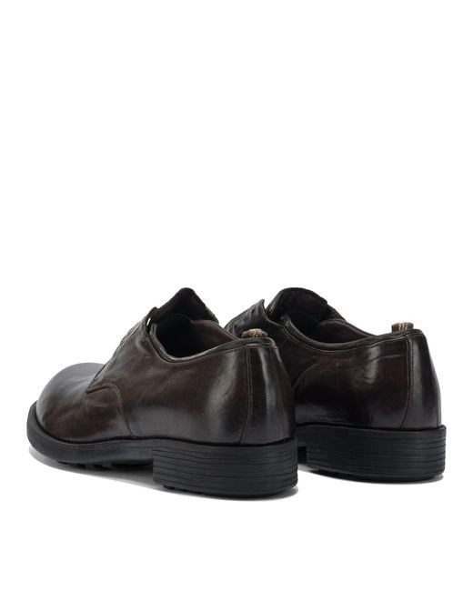 Officine Creative Black "Diary 005" Derby Lace-Ups for men