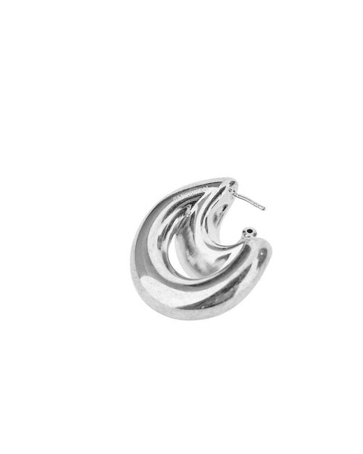 Panconesi Metallic Double Blow Up Earrings