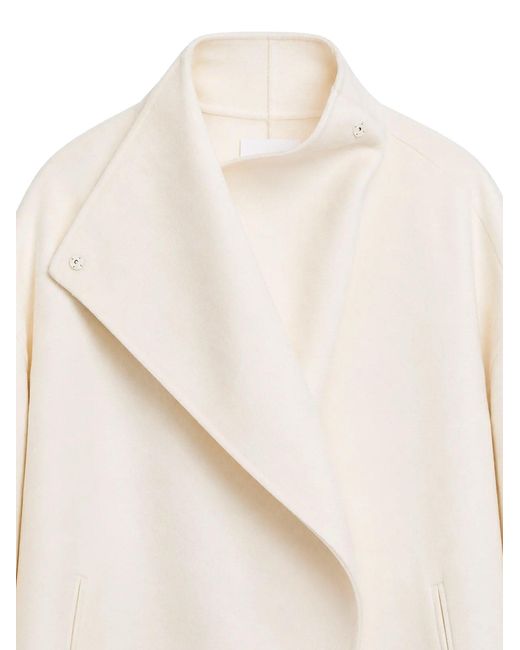 Frankie Shop White Leroy Wool Blend Coat