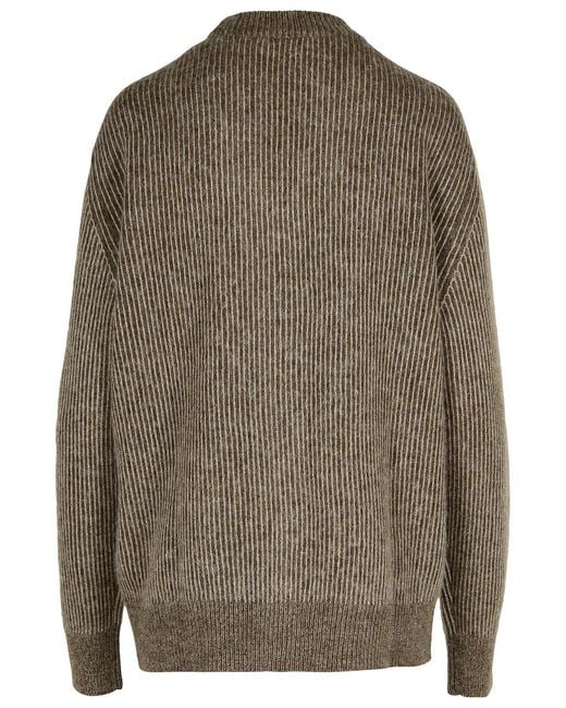 Altea Green Wool Blend Cardigan for men