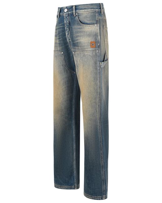 Amiri Blue 'Carpenter Lightweight' 'Sandstone' Cotton Jeans for men
