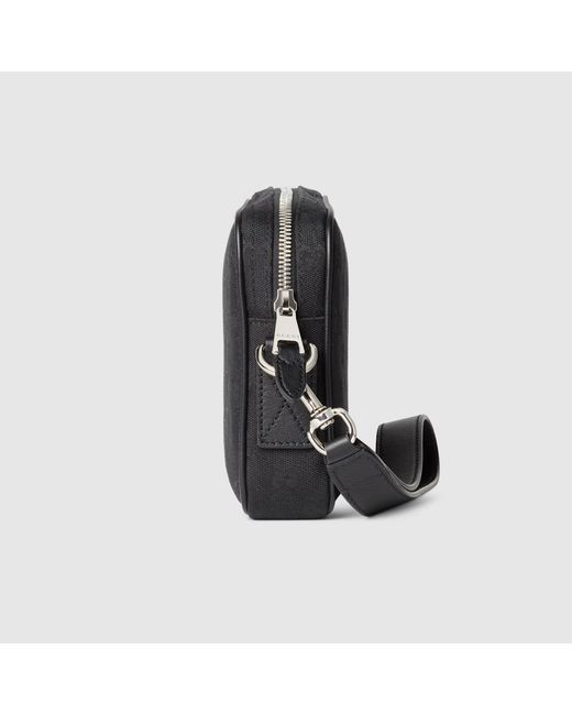 Gucci Black Gg Crossbody Bag for men