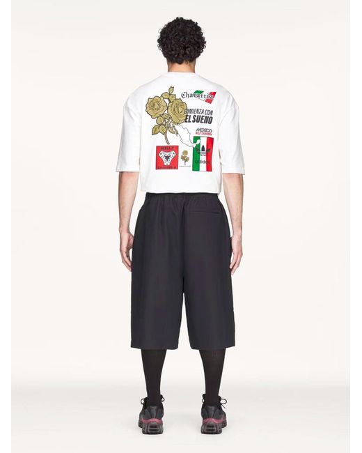 ADIDAS X WILLY CHAVARRIA Black Oversized Bermuda Shorts for men