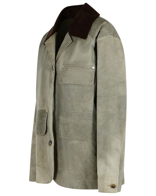 Stella McCartney Green 'Harrington' Cotton Jacket