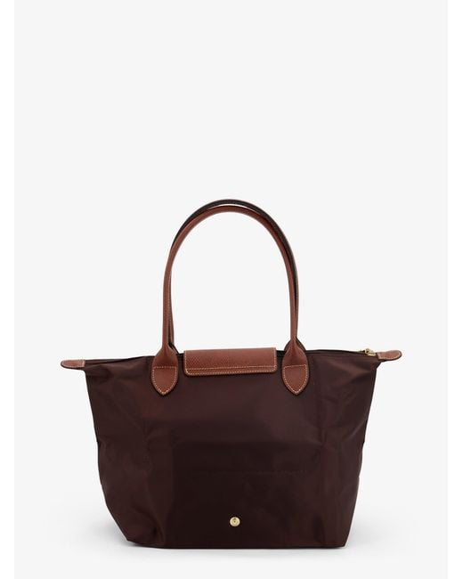 Longchamp Brown Le Pliage Nylon Shoulder Bag