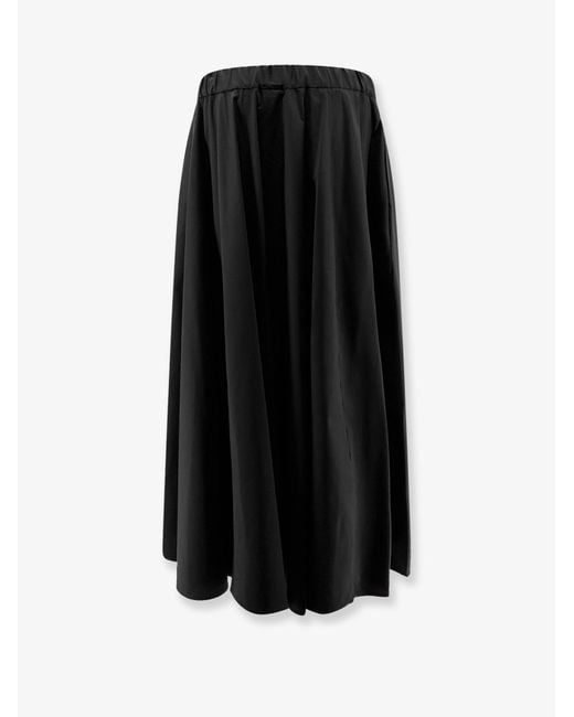 Aspesi Black Cotton Skirt