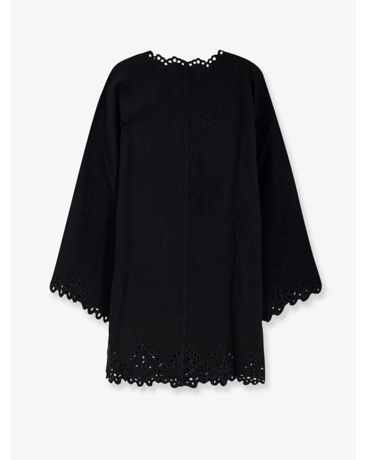 Isabel Marant Black Sherazade Short Cotton Dress