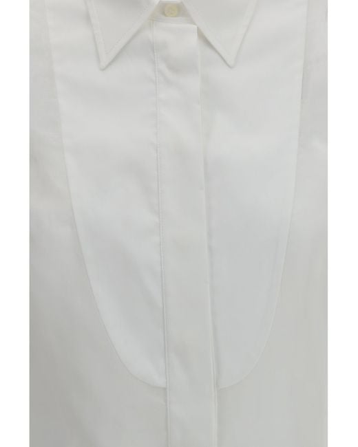 Brunello Cucinelli Gray Lantern Sleeve Blouse