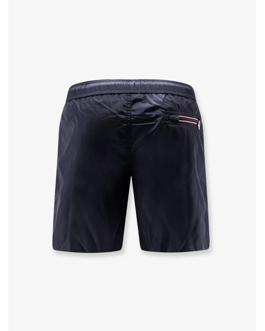 Moncler Blue Nylon Swim Trunks for men