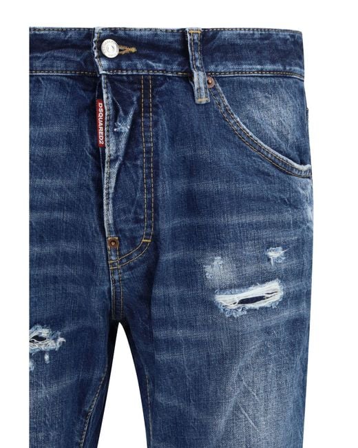 DSquared² Blue Teddy Jeans for men