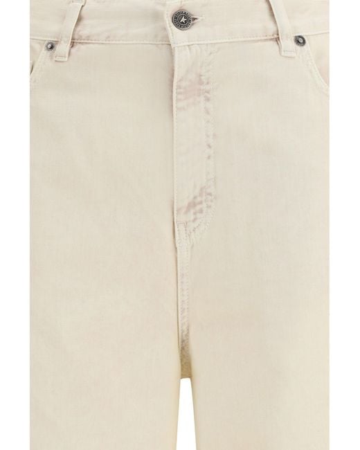 Golden Goose Deluxe Brand Natural Wide-Leg Cotton Denim Jeans