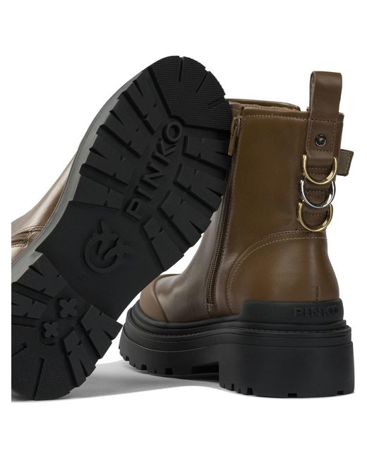 Pinko Brown Ankle Boots