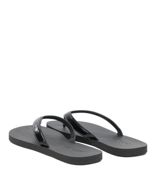 Prada White Leather Flip Flops Sandals