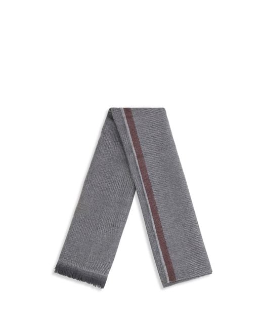 Brunello Cucinelli Gray Cashmere Scarf for men
