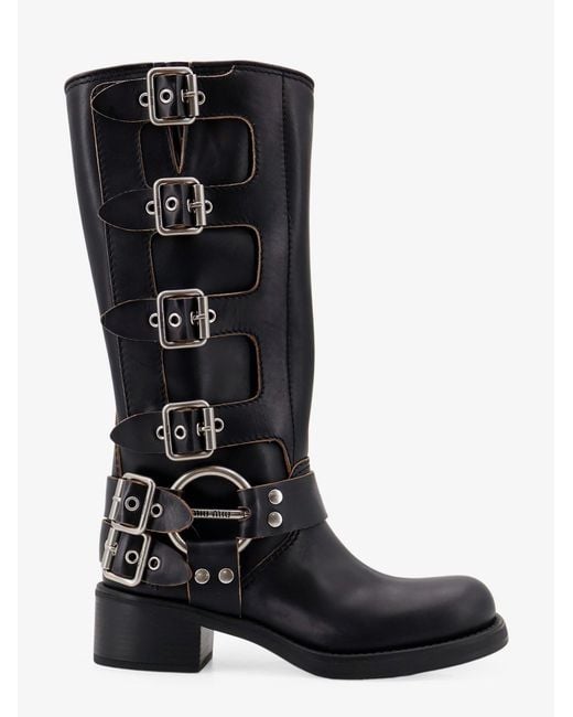 Miu Miu Black High Boots