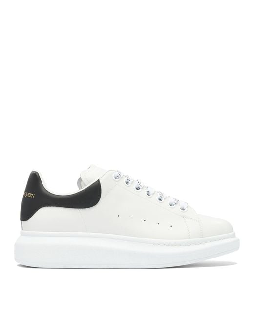 McQueen White Leather Rubber Sneakers