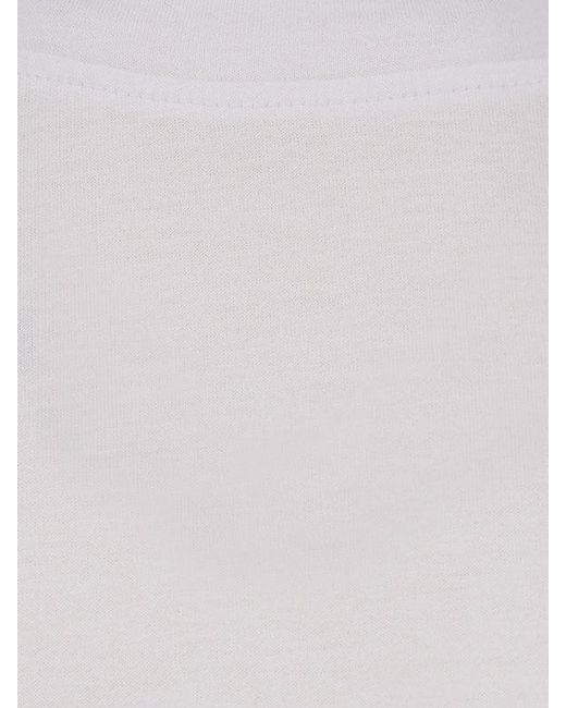 Hevò White Mulino Cotton T-Shirt for men