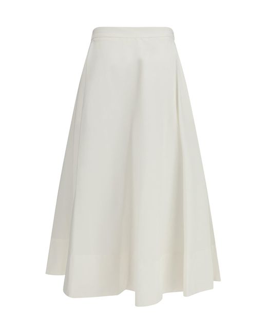 Cruna White Skirt Full-Length