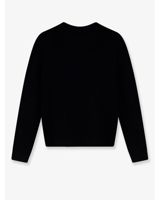Loro Piana Black Siena Silk And Cotton Polo Sweater