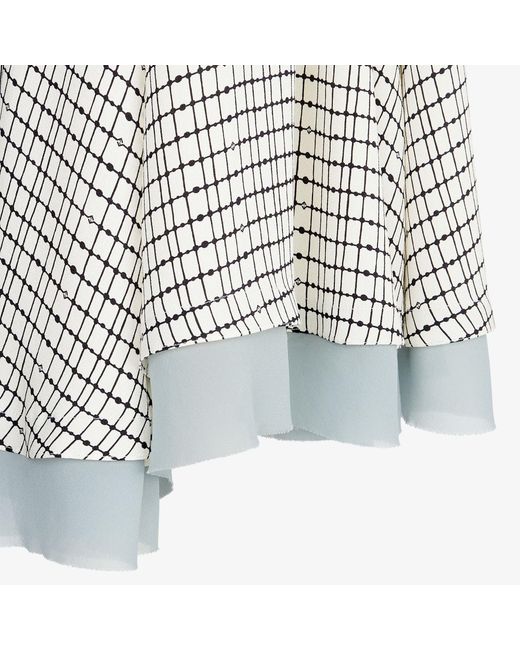 Fendi White Silk Dress
