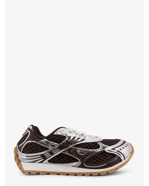 Bottega Veneta White Technical Fabric Low-Top Orbit Sneakers