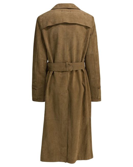Golden Goose Deluxe Brand Green Peggy Jackets And Coats Brown
