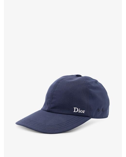 Dior Blue Dior Dior Placed Water-Repellent Technical Fabric Hat for men