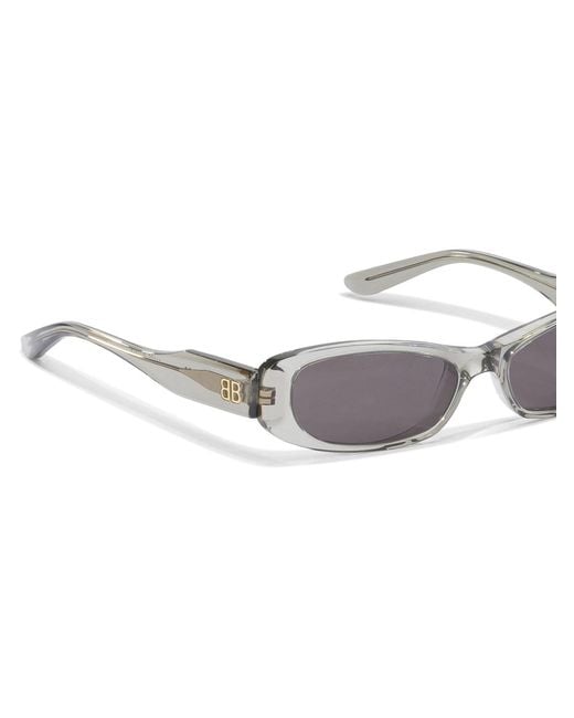Balenciaga White "Nova" Sunglasses