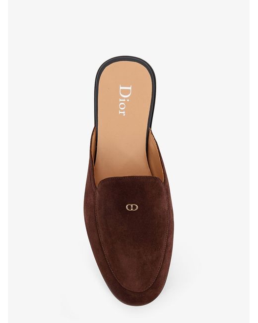 Dior Brown Dior Antibes Suede Mules Sandals for men
