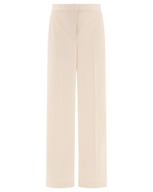 Max Mara White Elegant Trousers