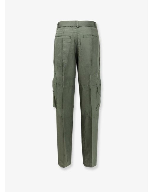 Frankie Shop Green Cargo Trousers Kelly Fluid