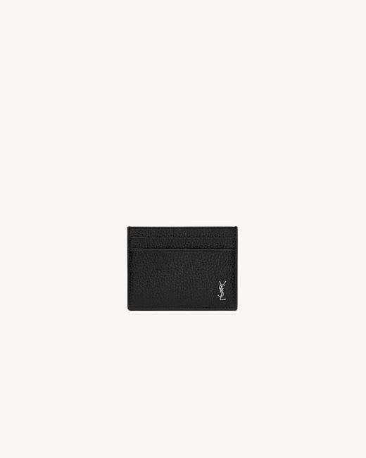 Men's White Cassandre Leather Cards Holder