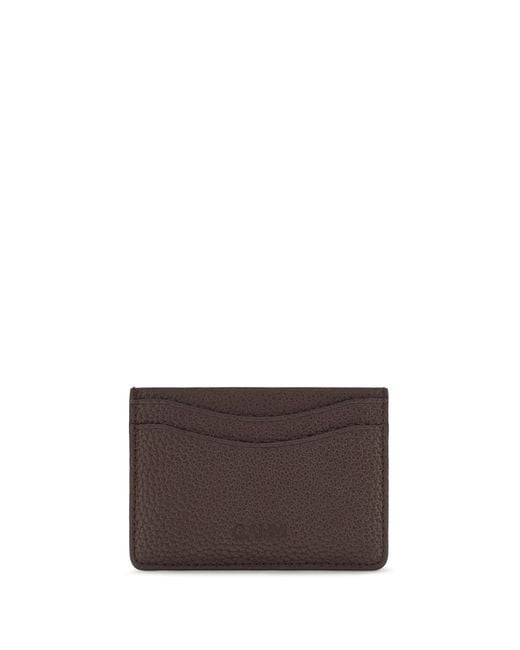 Ganni White Textured Faux Leather Card Holder Wallet