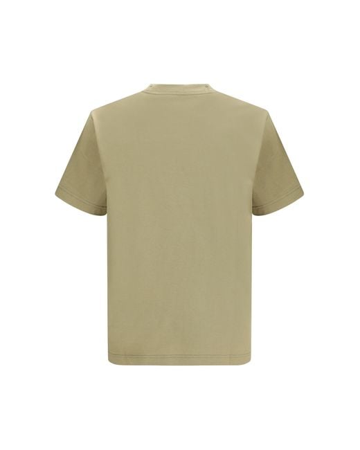Burberry Green Cotton Logo T-Shirt for men