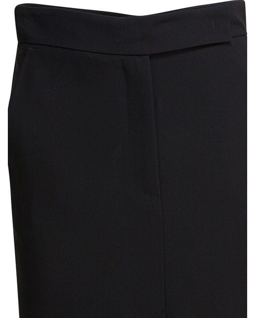 Semler Black Midi Skirt With Double Slit Skirts
