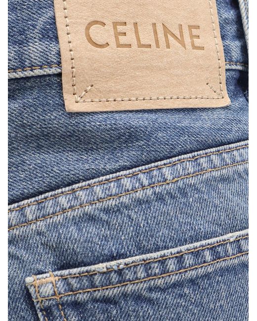 Céline Blue Wide Leg Jeans Light