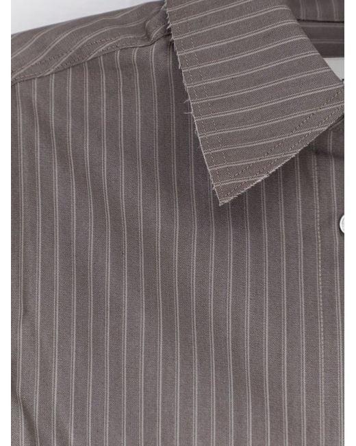 TONYWACK Gray Shirt Silk-Wool for men