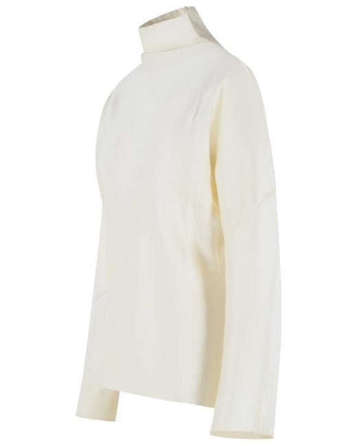 Rohe White Acetate Blend Blouse