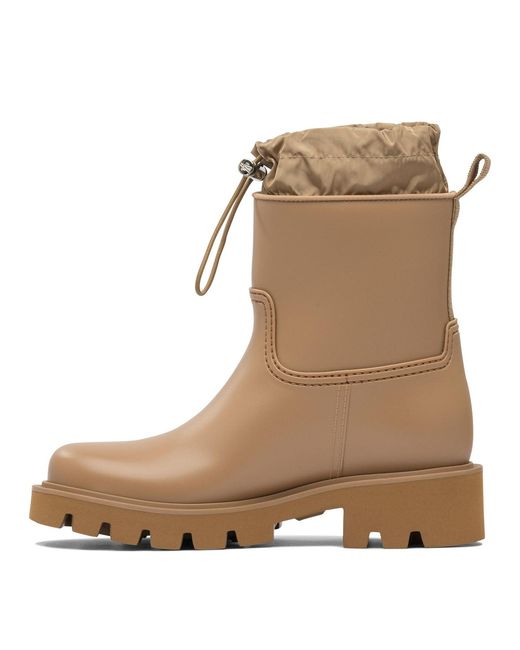 Moncler Brown "Kickstream" Rain Boots