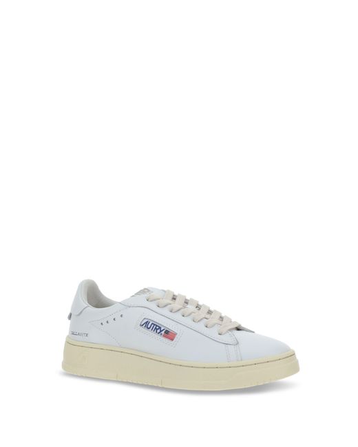 Autry White Dallas Low Sneakers