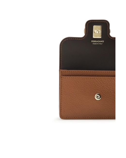 Ferragamo White Gancini Keychain