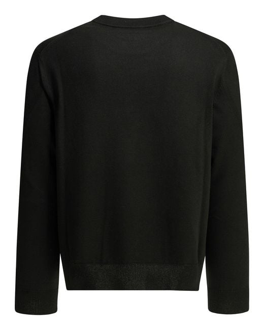Givenchy Black Couture Seam Crew-Neck Sweater for men