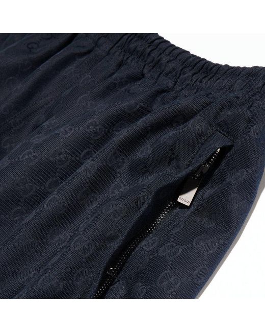 Gucci Blue Cotton Pants for men
