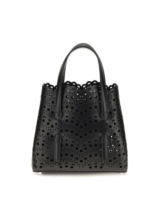 Alaïa Black Handbag Mina Calf Leather