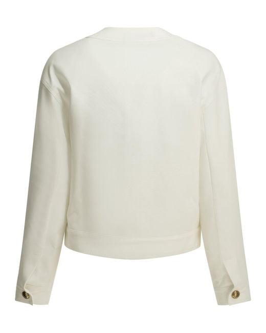 Max Mara White Cotton Lightweight Jacket