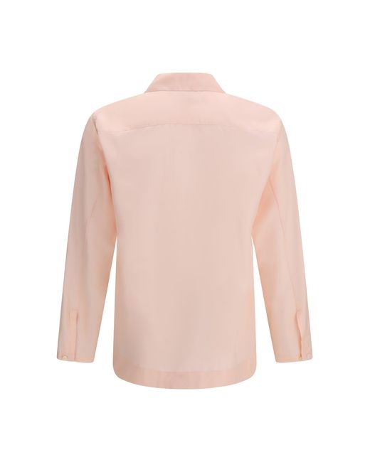 Umit Benan Pink Shirt Havana Silk for men