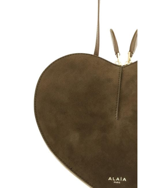 Alaïa Metallic Alaïa Cœur Bimaterial Shoulder Bag