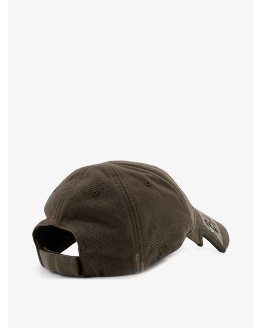 Balenciaga Green Cotton Hat for men