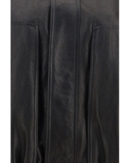 Magda Butrym Black Leather Jacket