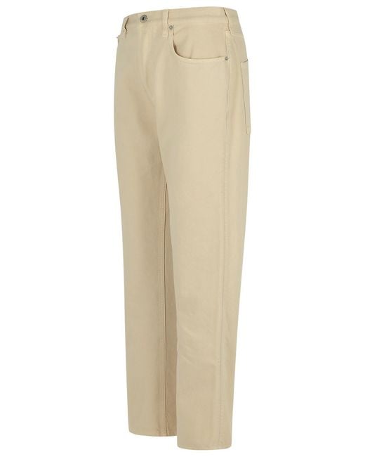 Burberry Natural Cream Cotton Jeans